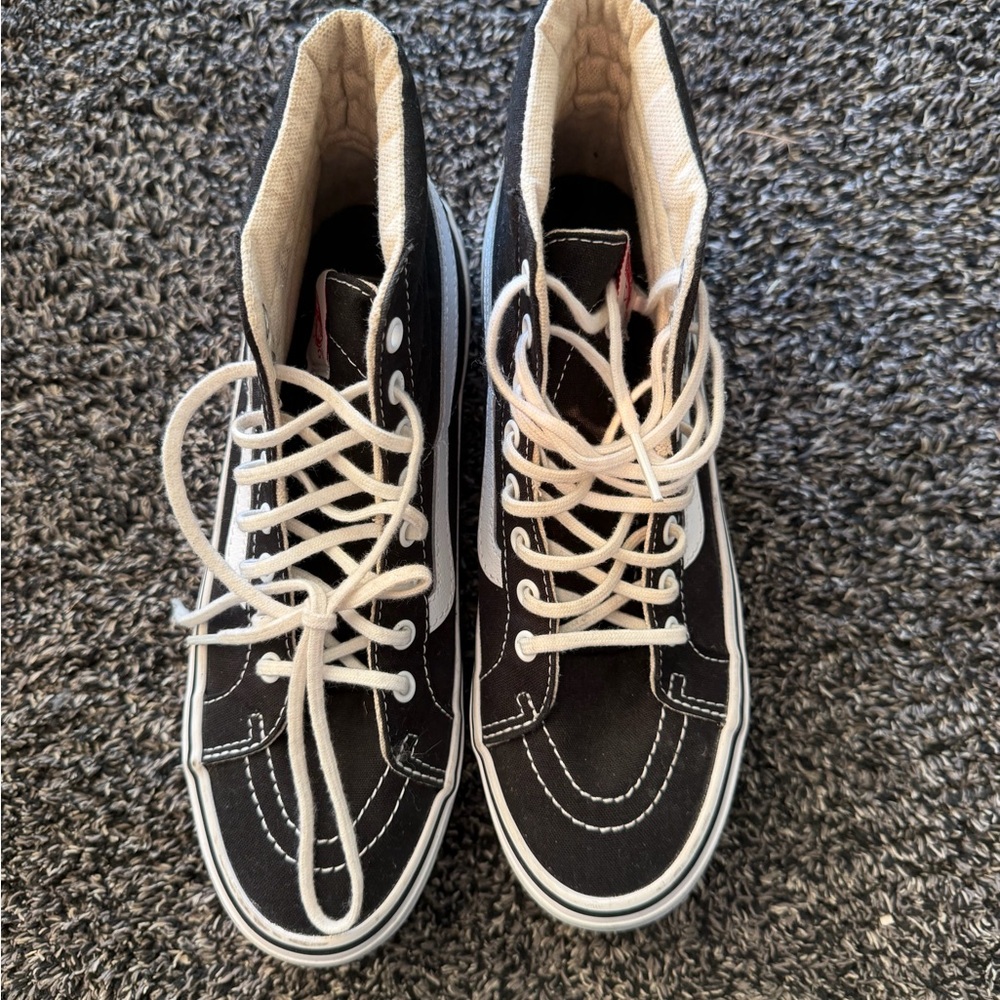 Vans Sk8-Hi Classic Black & White High Top Sneakers